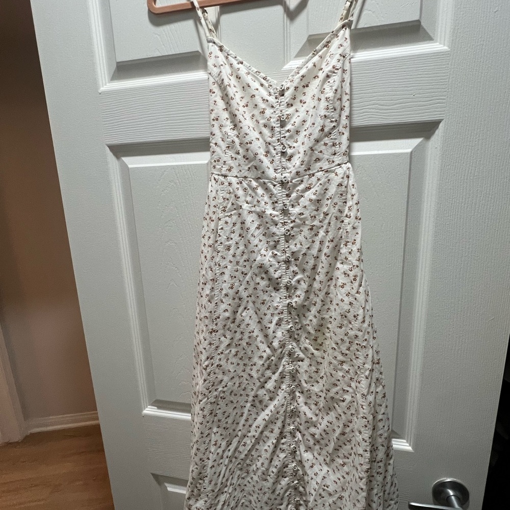 Floral White Maxi Dress